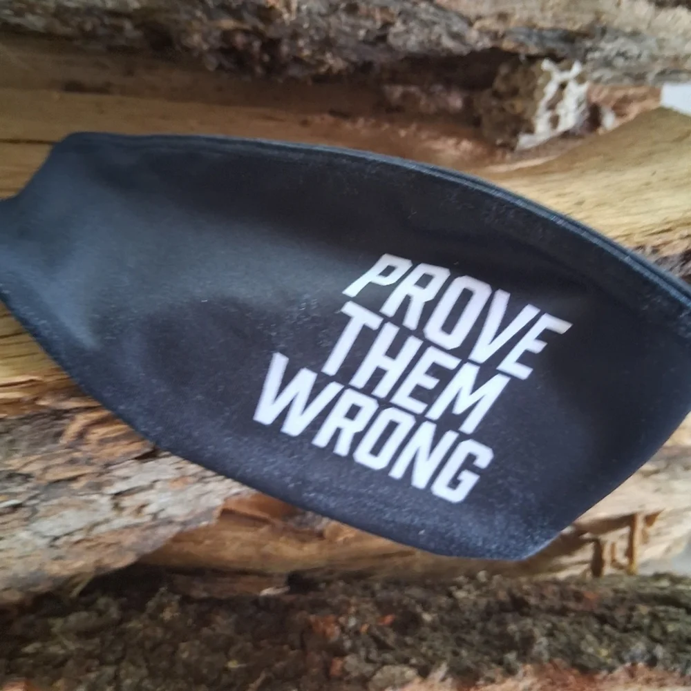Black Headband with Motivational Text